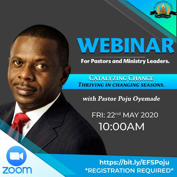 Free Webinar with Pastor Poju Oyemade for Pastors and Ministry Leaders